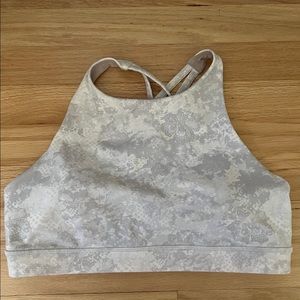 Lululemon Energy Bra Size 10 High Neck Gray